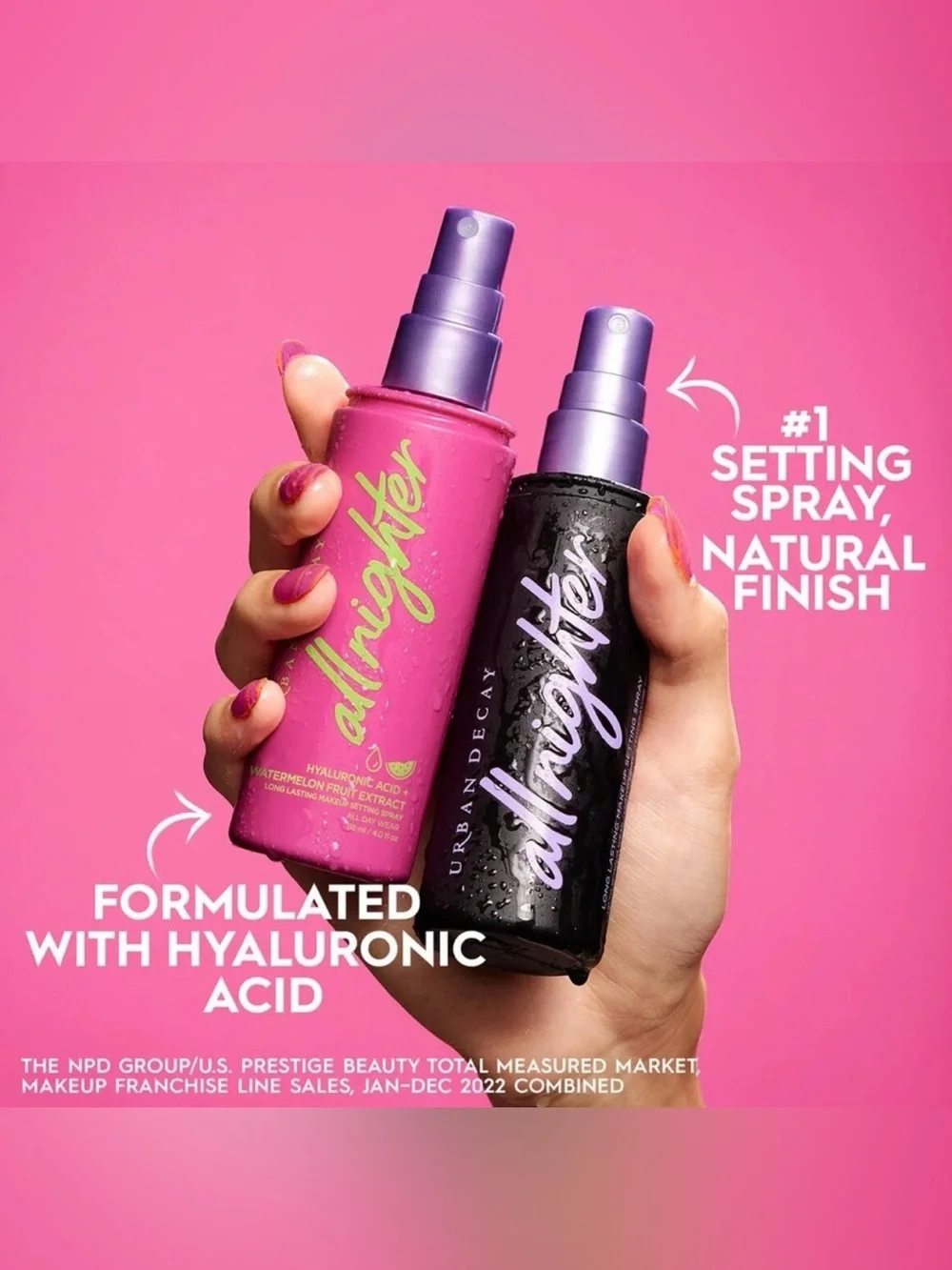 Urban Decay All Nighter Makeup Setting Spray Hyaluronic Acid Watermelon 🍉